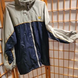 STARTER Navy and Gray Windbreaker Jacket